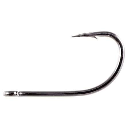 Owner Aki Bait Hook With Cutting Point, Size 20, Forged Shank, Reversed Bend, Straight Eye, Black Chrome,  5170-121